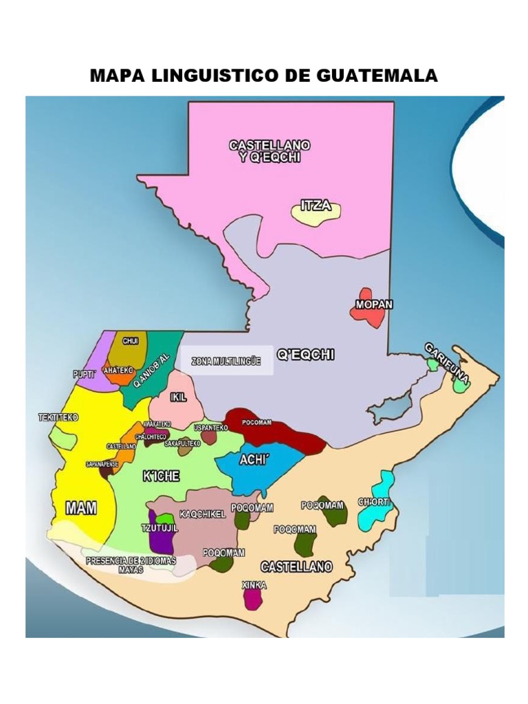 Mapa lingüístico de Guatemala