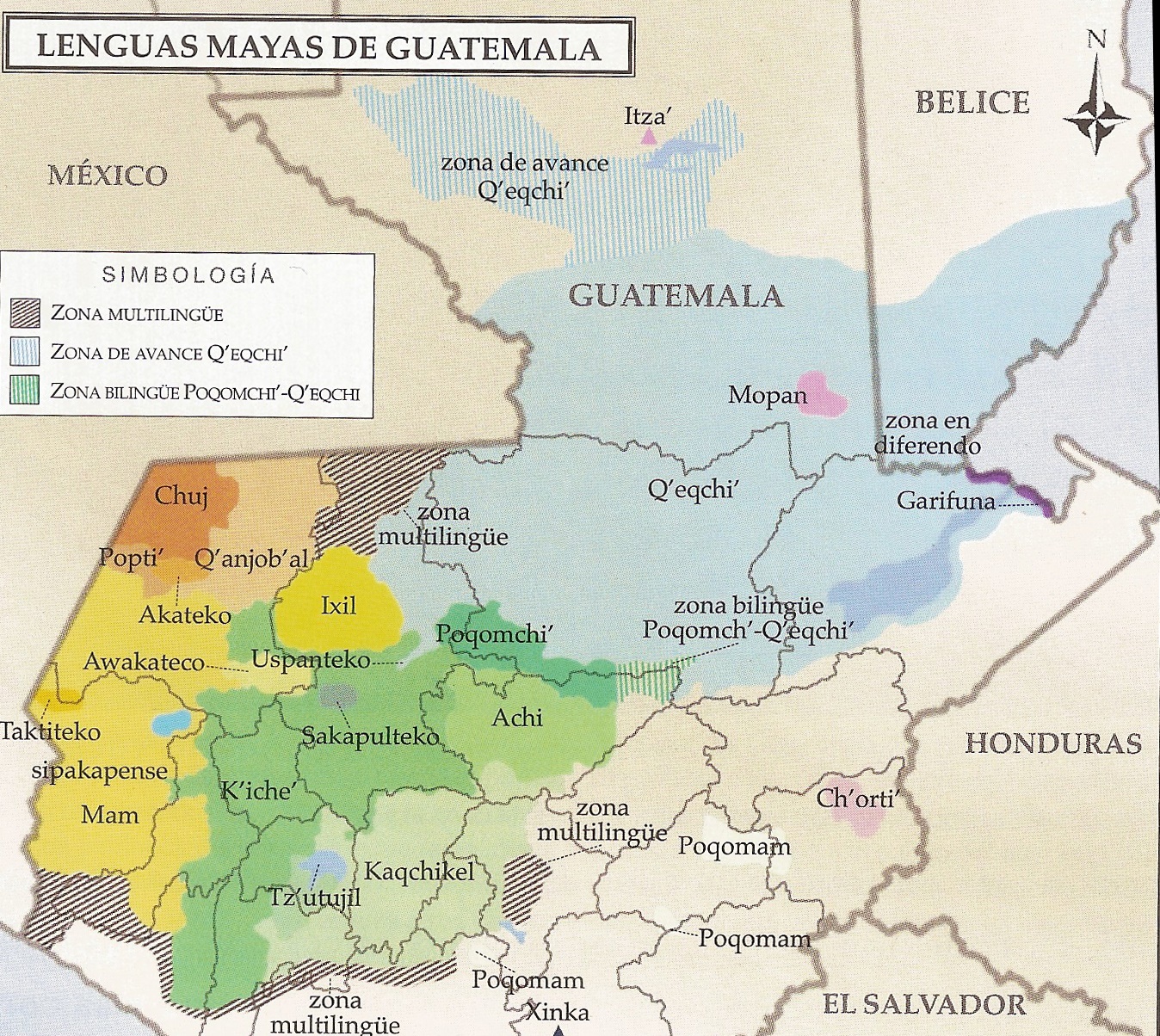 Idiomas De Guatemala Español Garífuna Xinka Y Maya 0827