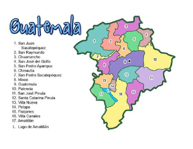 Municipios Del Departamento De Guatemala 5074