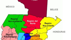 el mapa de guatemala