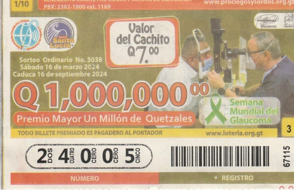 Cachito Lotería Santa Lucia